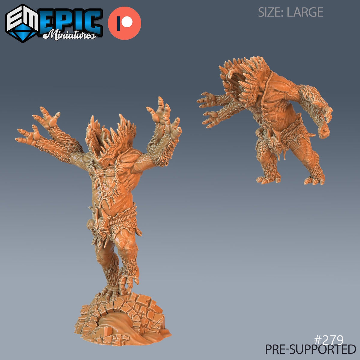 Gug Set of 4 DND Minis | Ruins of Madness Collection | TTRPG | Eldritch Lovecraft Underdark Phandelver Waterdeep Mad Mage Icewind Option #279 front DND miniature  16k resin