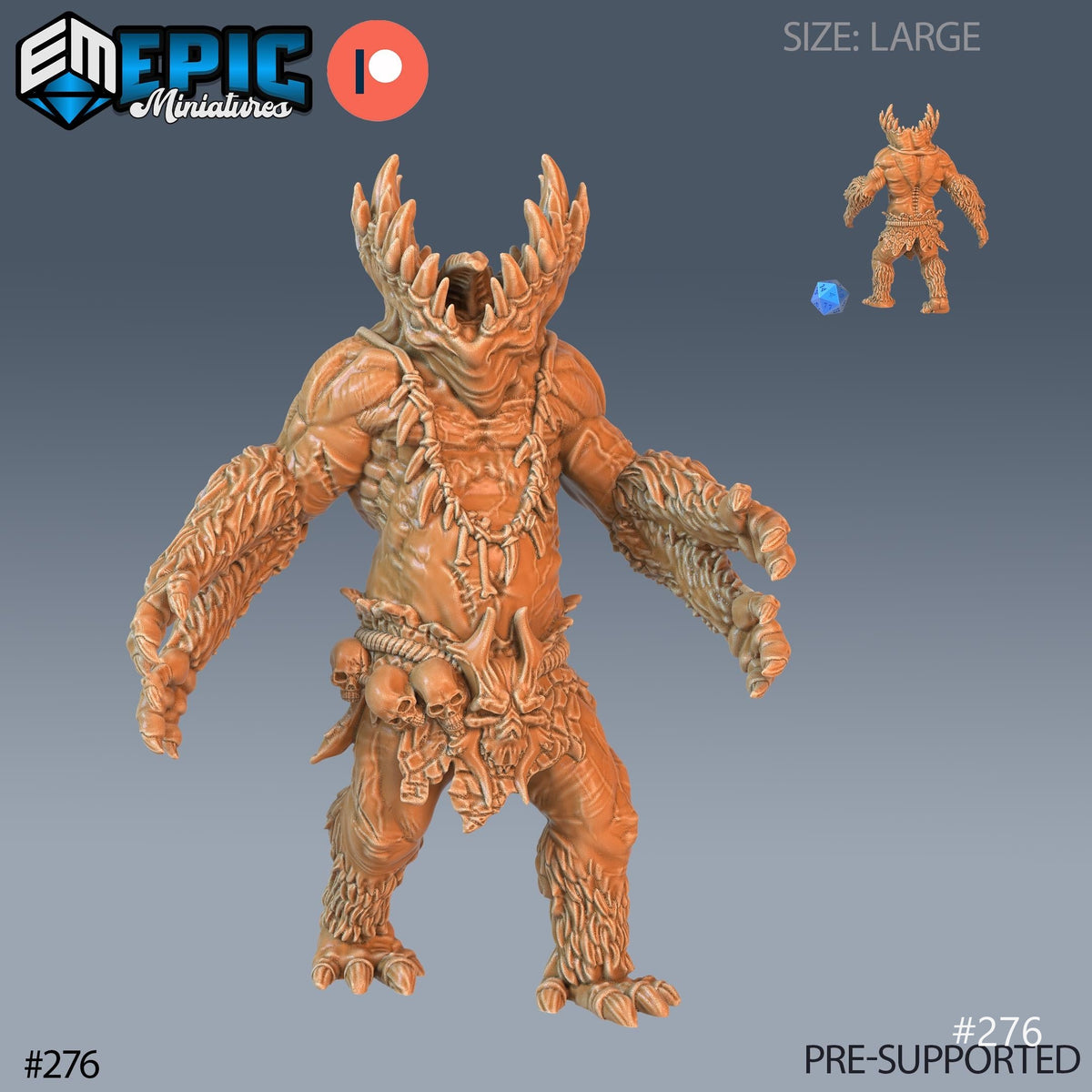 Gug Set of 4 DND Minis | Ruins of Madness Collection | TTRPG | Eldritch Lovecraft Underdark Phandelver Waterdeep Mad Mage Icewind Option #276 front DND miniature  16k resin