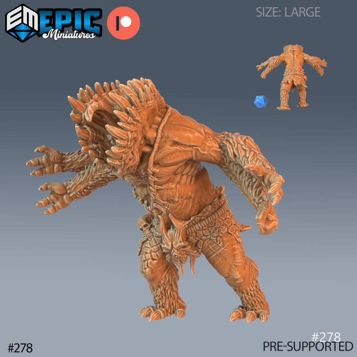 Gug Set of 4 DND Minis | Ruins of Madness Collection | TTRPG | Eldritch Lovecraft Underdark Phandelver Waterdeep Mad Mage Icewind Option #278 front DND miniature  16k resin