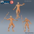 Deep One Male Set of 3 DND Minis | Ruins of Madness Collection | TTRPG | Eldritch Lovecraft Underdark Phandelver Waterdeep Mad Mage Icewind DND miniatures group photo
