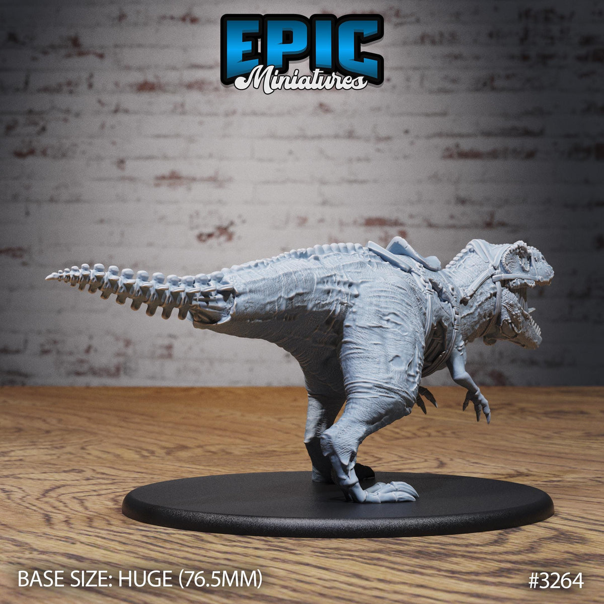 Cursed Captain T-rex Shark Option #3264 (2) back DND miniature Pirate Scourge 16k resin