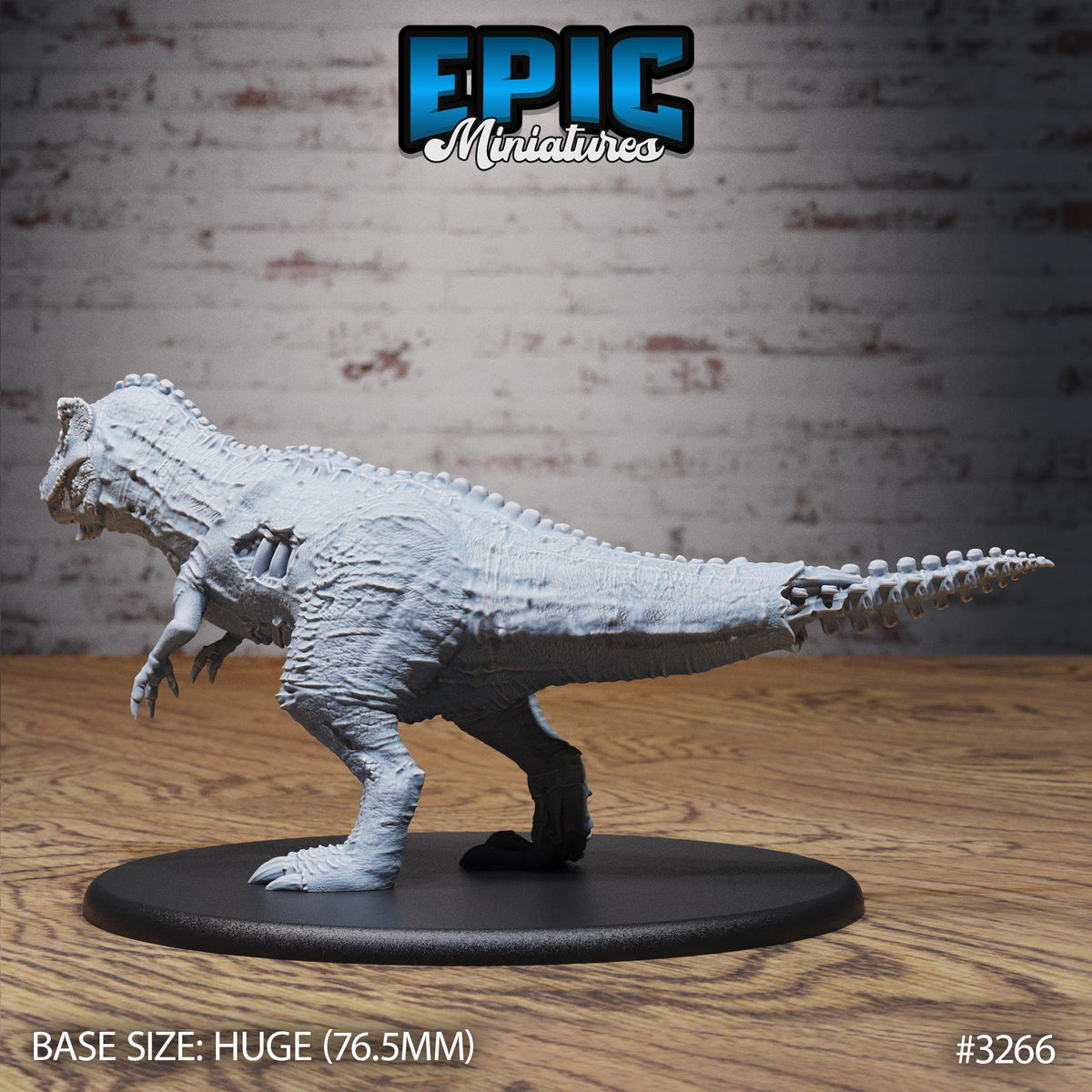 Zombie T-rex Shark Option #3266 back DND miniature Pirate Scourge 16k resin