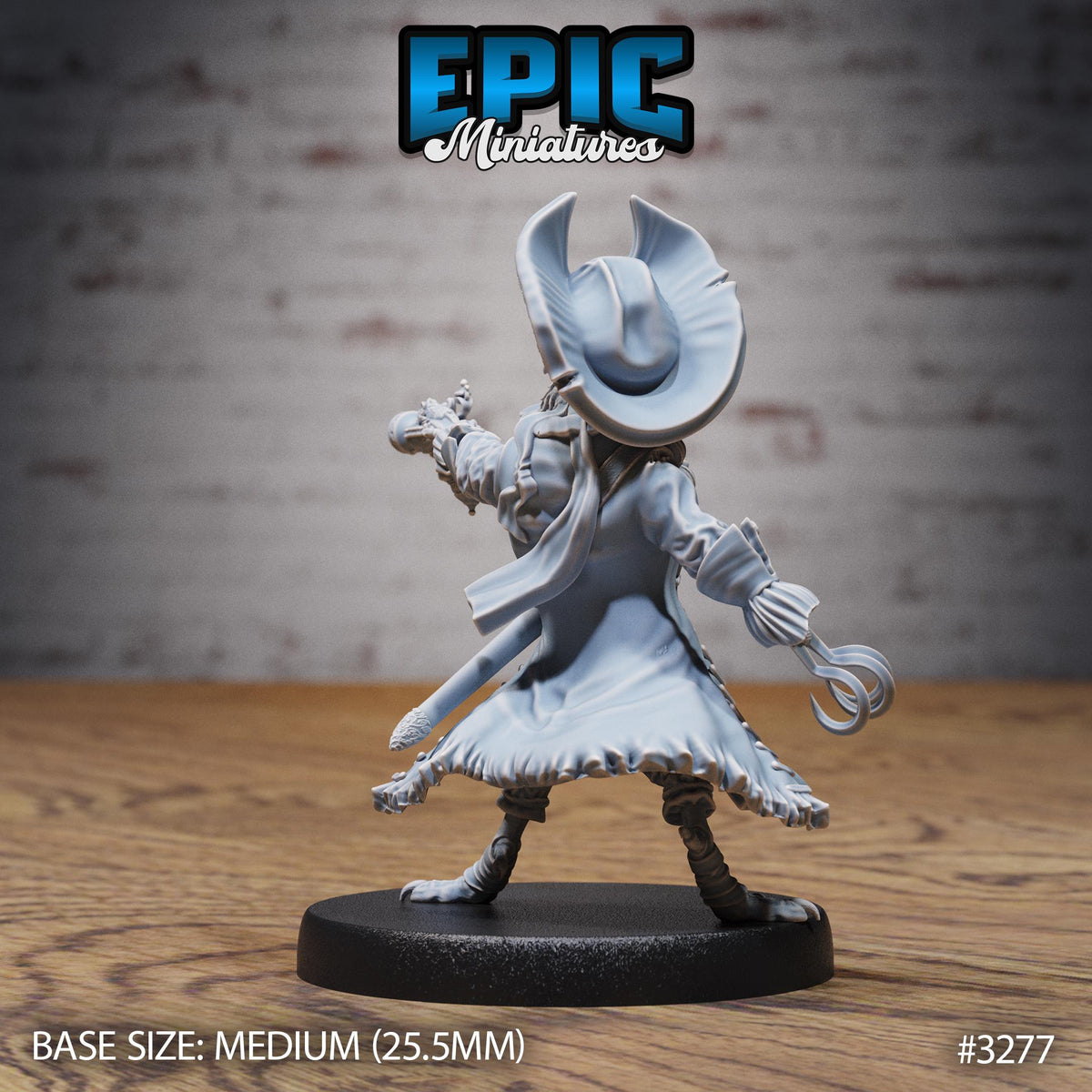 Crow Folk Pirate Option #3277 back DND miniature Pirate Scourge 16k resin