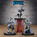 Dragonborn Pirate Set of 3 DND miniatures group photo Pirate Scourge