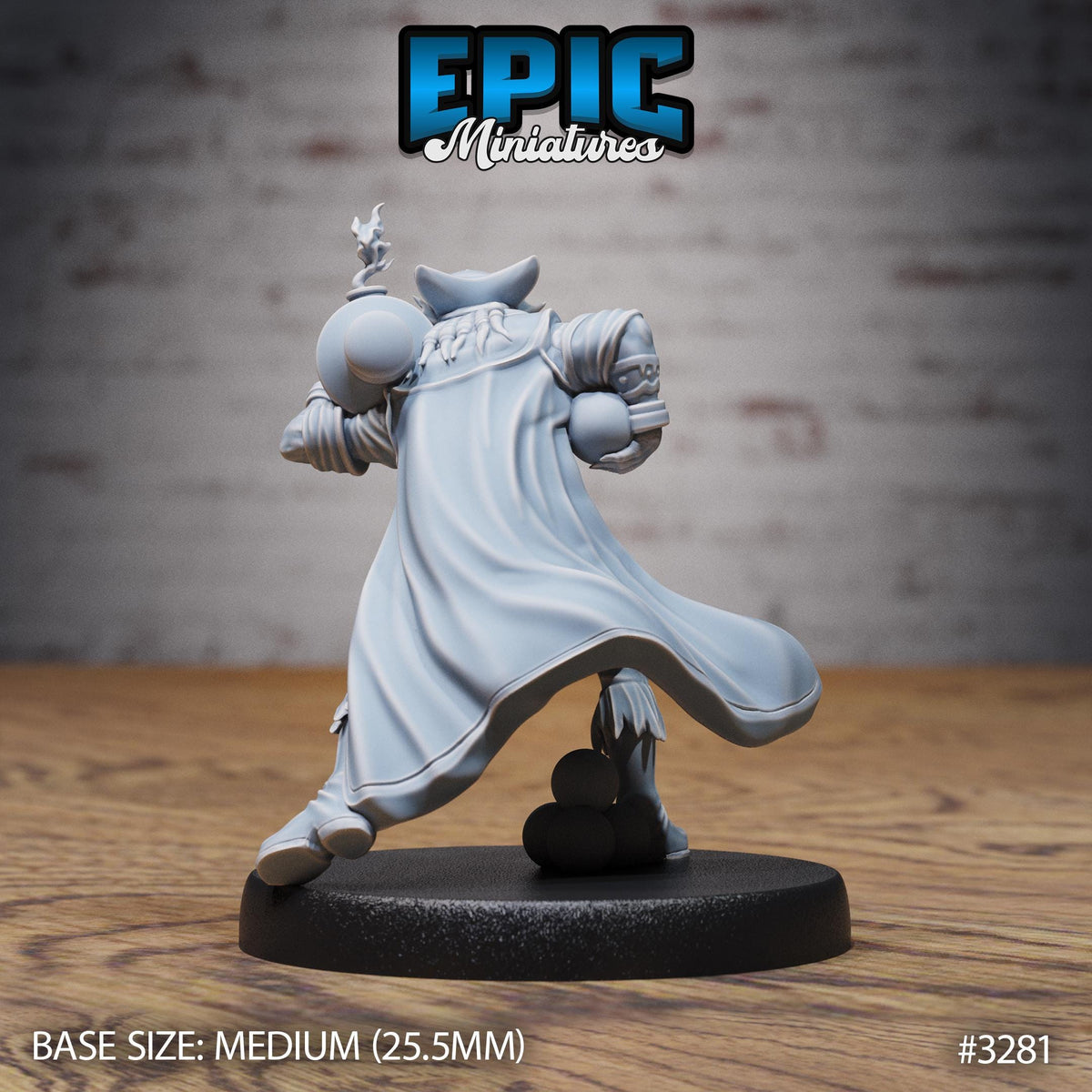 Dragonborn Pirate Option #3281 back DND miniature Pirate Scourge 16k resin