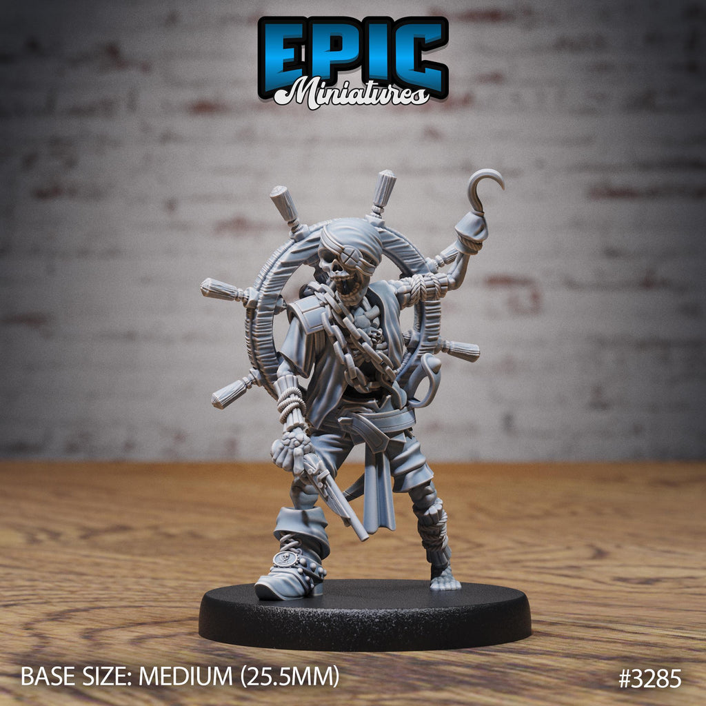 Undead Pirate Crew Option #3285 front DND miniature Pirate Scourge 16k resin