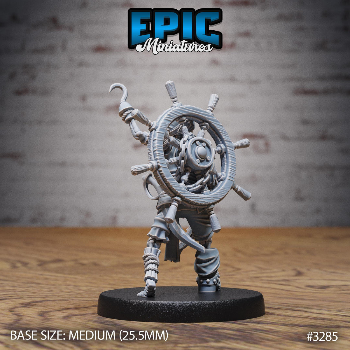 Undead Pirate Crew Option #3285 back DND miniature Pirate Scourge 16k resin