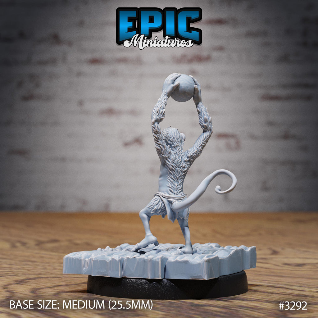 Monkey Cannon Crew Option #3292 back DND miniature Pirate Scourge 16k resin