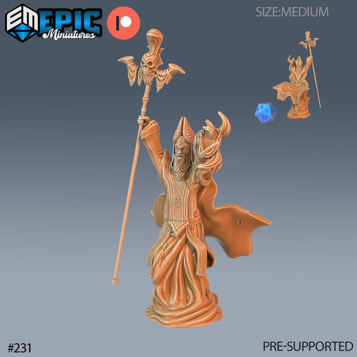 Yellow Bishop Set of 3 DND Mini | Sons of Midnight Collection | TTRPG | Ravenloft Waterdeep Mad Mage Cthulhu Phandelver Annihilation Option #231 front DND miniature  16k resin