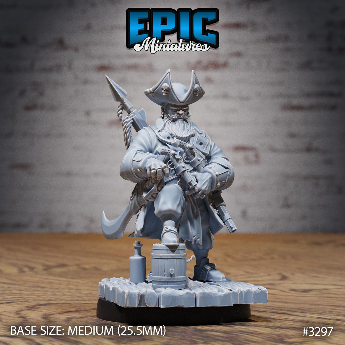 Captain Hornigold Set of 3 DND miniatures group photo Pirate Scourge
