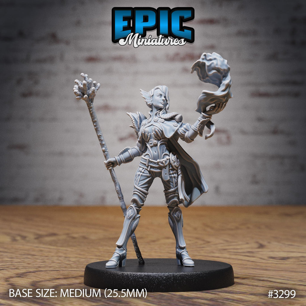 Triton Female Option #3299 front DND miniature Pirate Scourge 16k resin