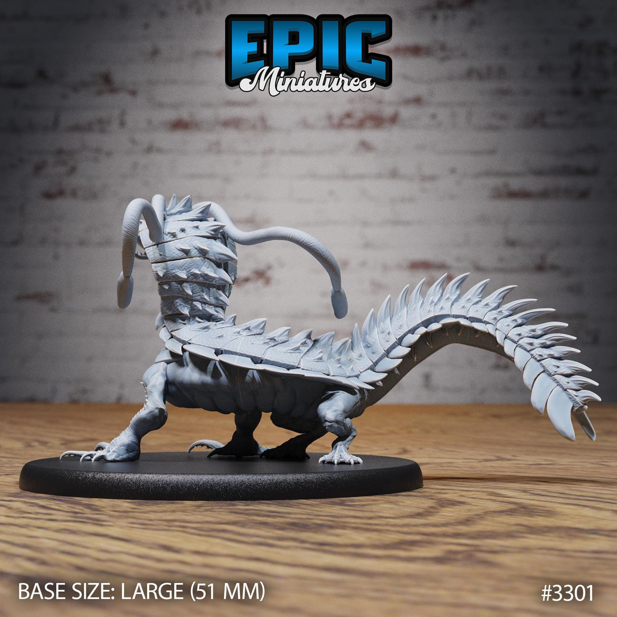 Sea Drake Deity Option #3301 back DND miniature Pirate Scourge 16k resin