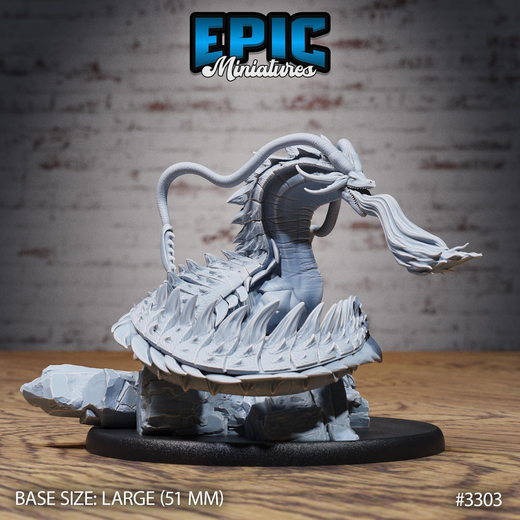Sea Drake Deity Option #3303 front DND miniature Pirate Scourge 16k resin