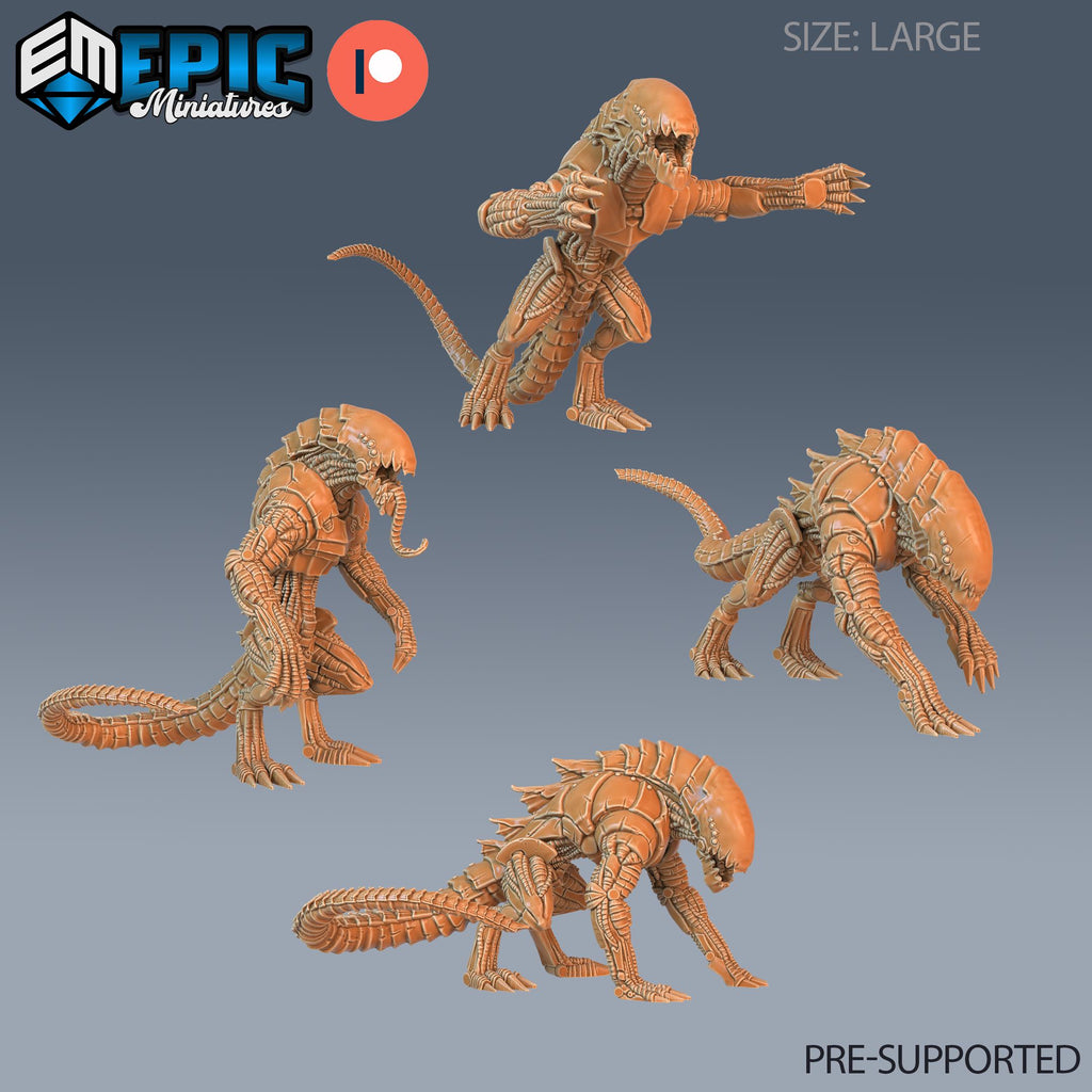 Hound of Tindalos Set of 3 DND Minis | Sons of Midnight Collection | TTRPG | Alien Ravenloft Waterdeep Mad Mage Phandelver Chthulhu DND miniatures group photo