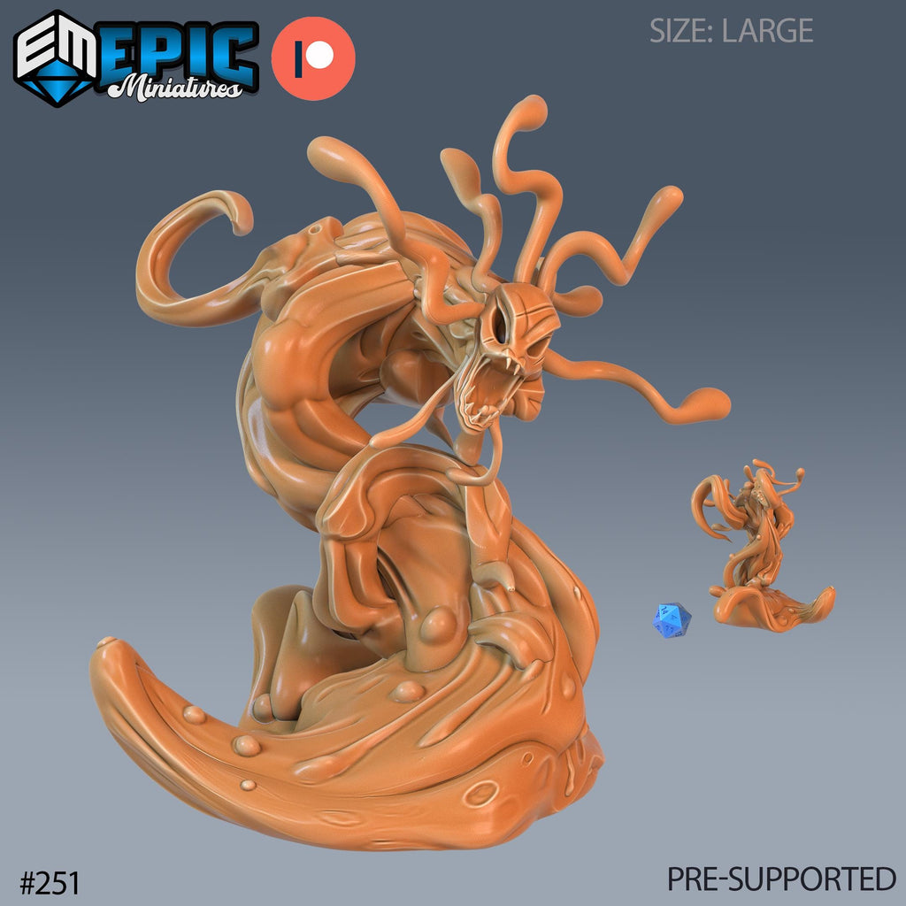Formless Spawn Set of 3 DND Mini | Sons of Midnight Collection | TTRPG | Eldritch Ravenloft Waterdeep Mad Mage Cthulhu Phandelver Option #251 front DND miniature  16k resin