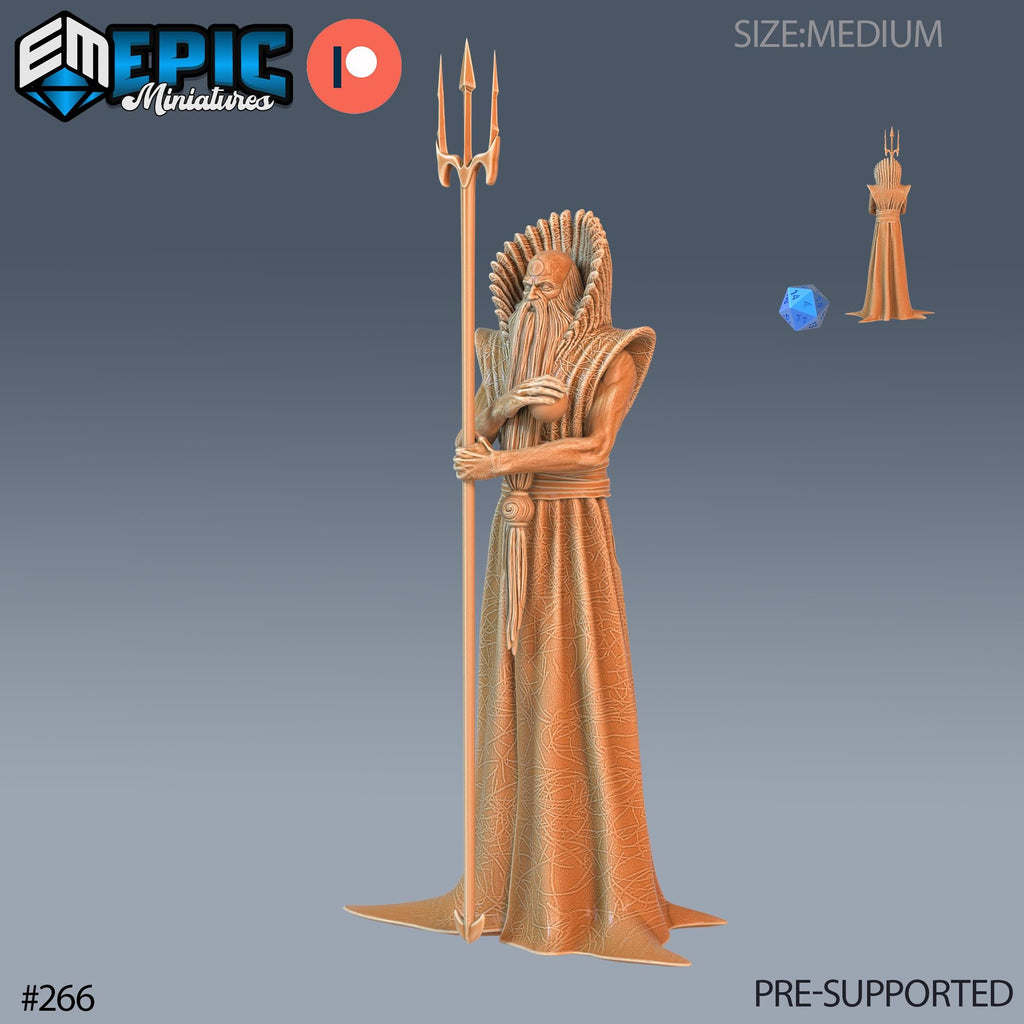 Nodens Set of 3 DND Minis | Sons of Midnight Collection | TTRPG | Eldritch Ravenloft Waterdeep Mad Mage Cthulhu Phandelver Annihilation Option #266 front DND miniature  16k resin