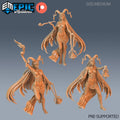 Enchantress Set of 3 DND Minis | Blood Moon Collection | TTRPG | Gothic Barovia Dementlieu Falkovnia Richemulot Bloodborne | Magic DND miniatures group photo