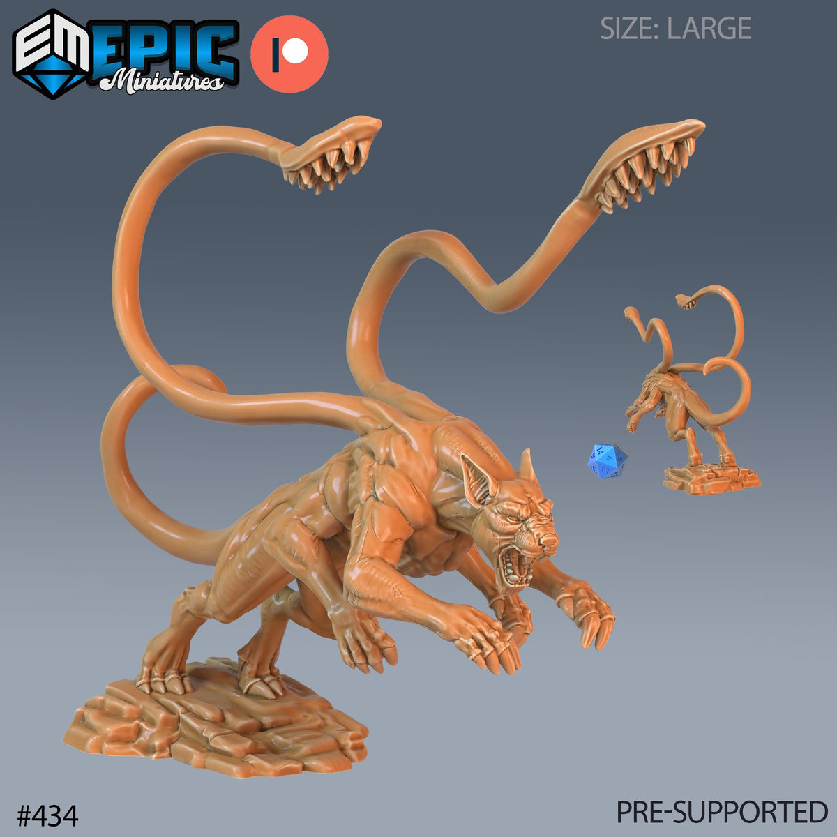 Phase Panther Set of 4 DND Minis | Fey Woods Collection | TTRPG | Barovia Wildemount Exandria Corrupted Kingmaker Folklore | Displacer Beast Option #434 front DND miniature  16k resin