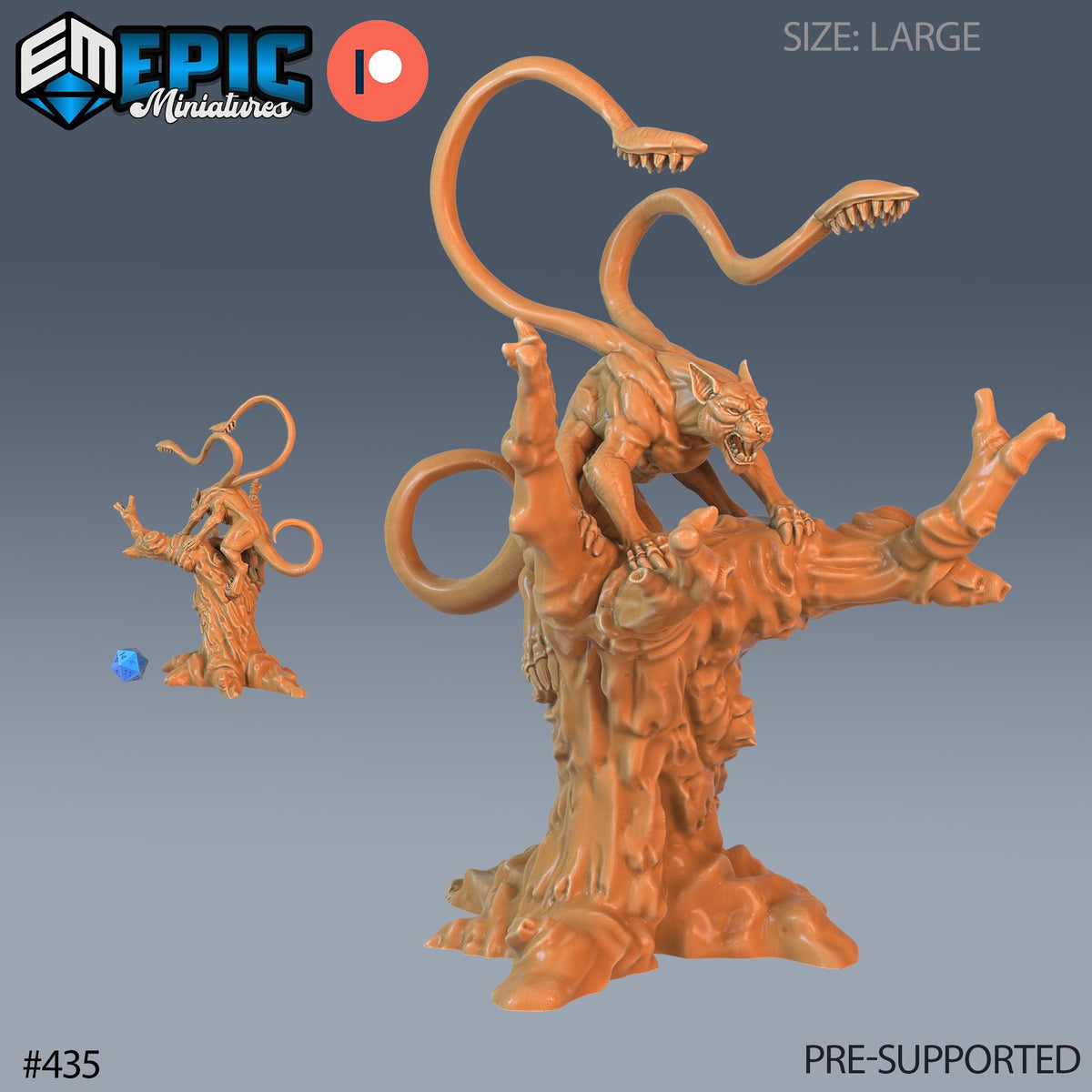 Phase Panther Set of 4 DND Minis | Fey Woods Collection | TTRPG | Barovia Wildemount Exandria Corrupted Kingmaker Folklore | Displacer Beast Option #435 front DND miniature  16k resin