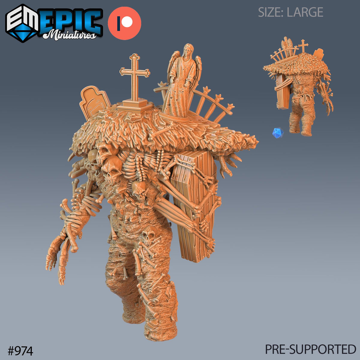 Graveyard Golem DND Mini | Blood Moon Collection | TTRPG | Gothic Barovia Dementlieu Falkovnia Richemulot Bloodborne | Coffin Crypt Corpse DND miniatures group photo