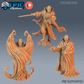 Count Dracula Set of 3 DND Minis | Blood Moon Collection | TTRPG | Gothic Barovia Dementlieu Falkovnia Richemulot Bloodborne | Batwing Sword DND miniatures group photo