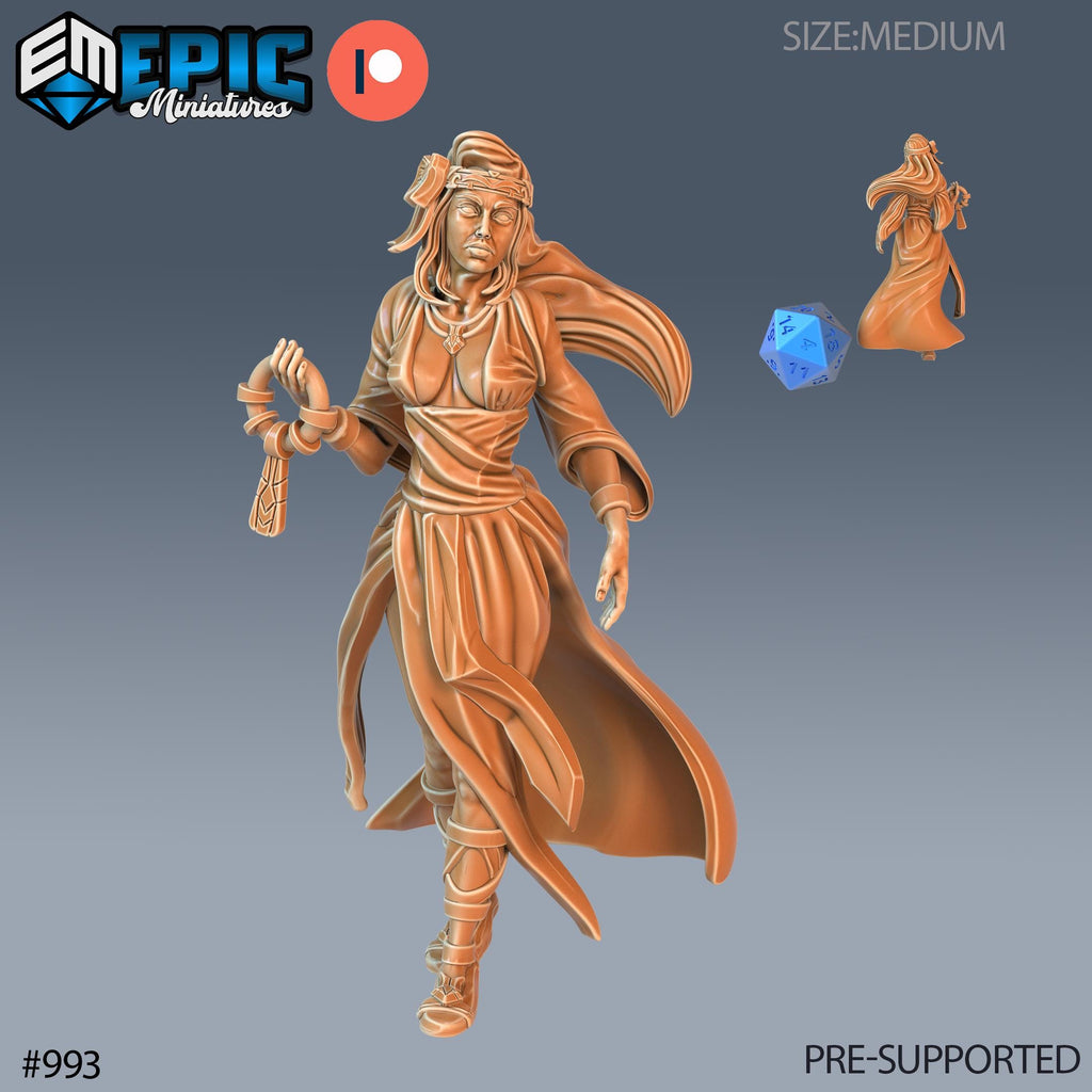 Vampire Huntress Set of 3 DND Minis | Blood Moon Collection | TTRPG | Gothic Barovia Dementlieu Falkovnia Richemulot Bloodborne Option #993 front DND miniature  16k resin