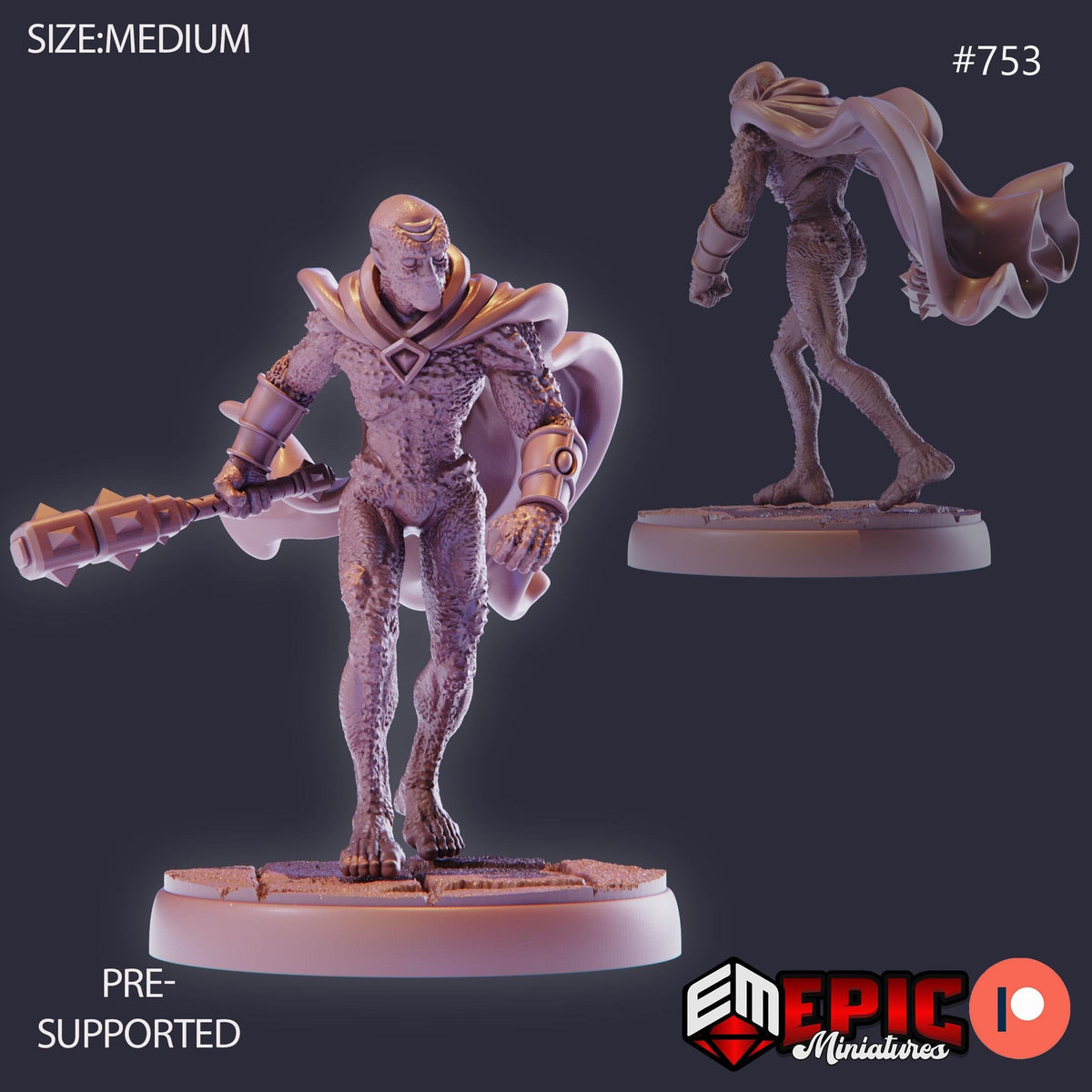 Greater Doppelganger Option #753 front DND miniature Psionic Overlords 16k resin