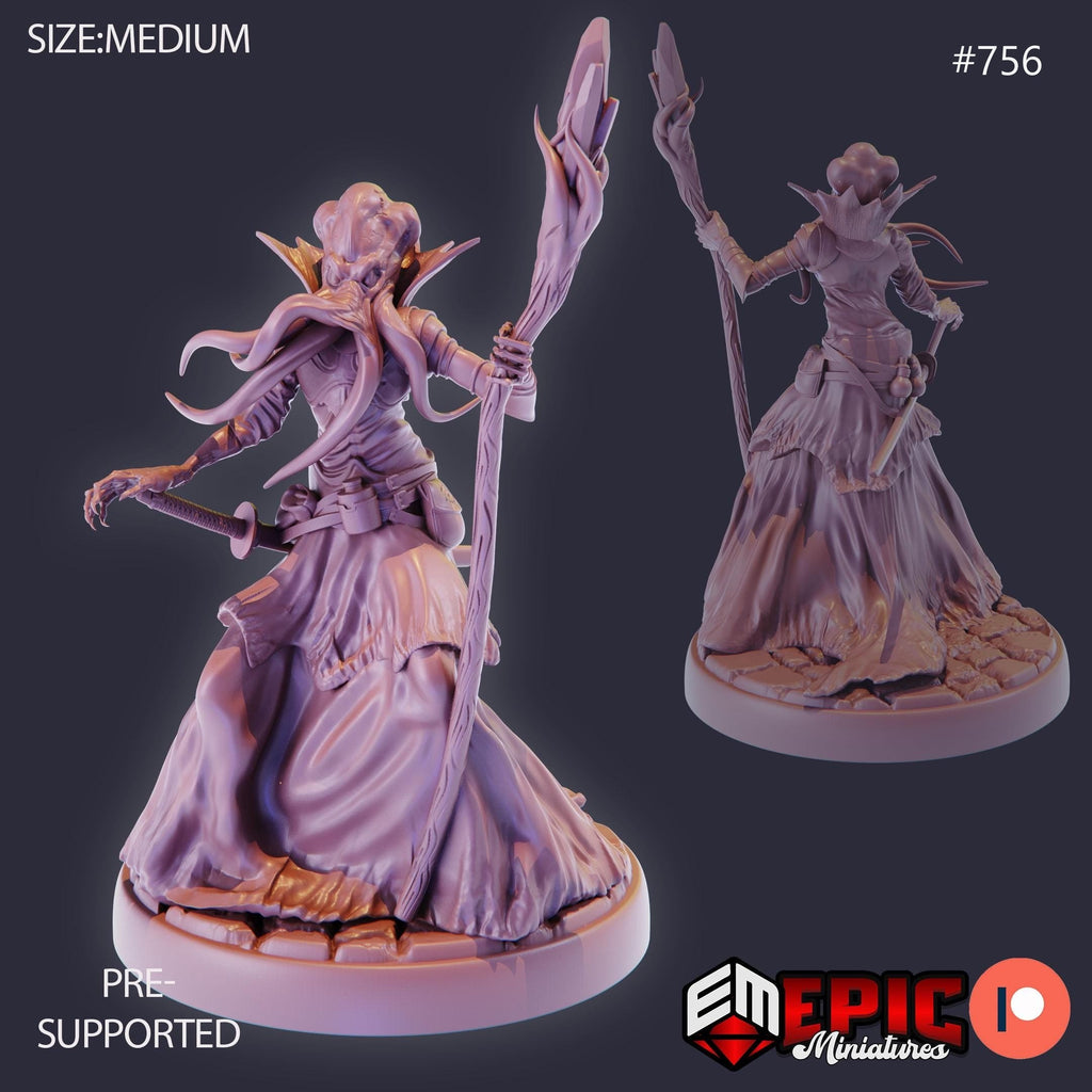 Mind Eater Option #756 front DND miniature Psionic Overlords 16k resin