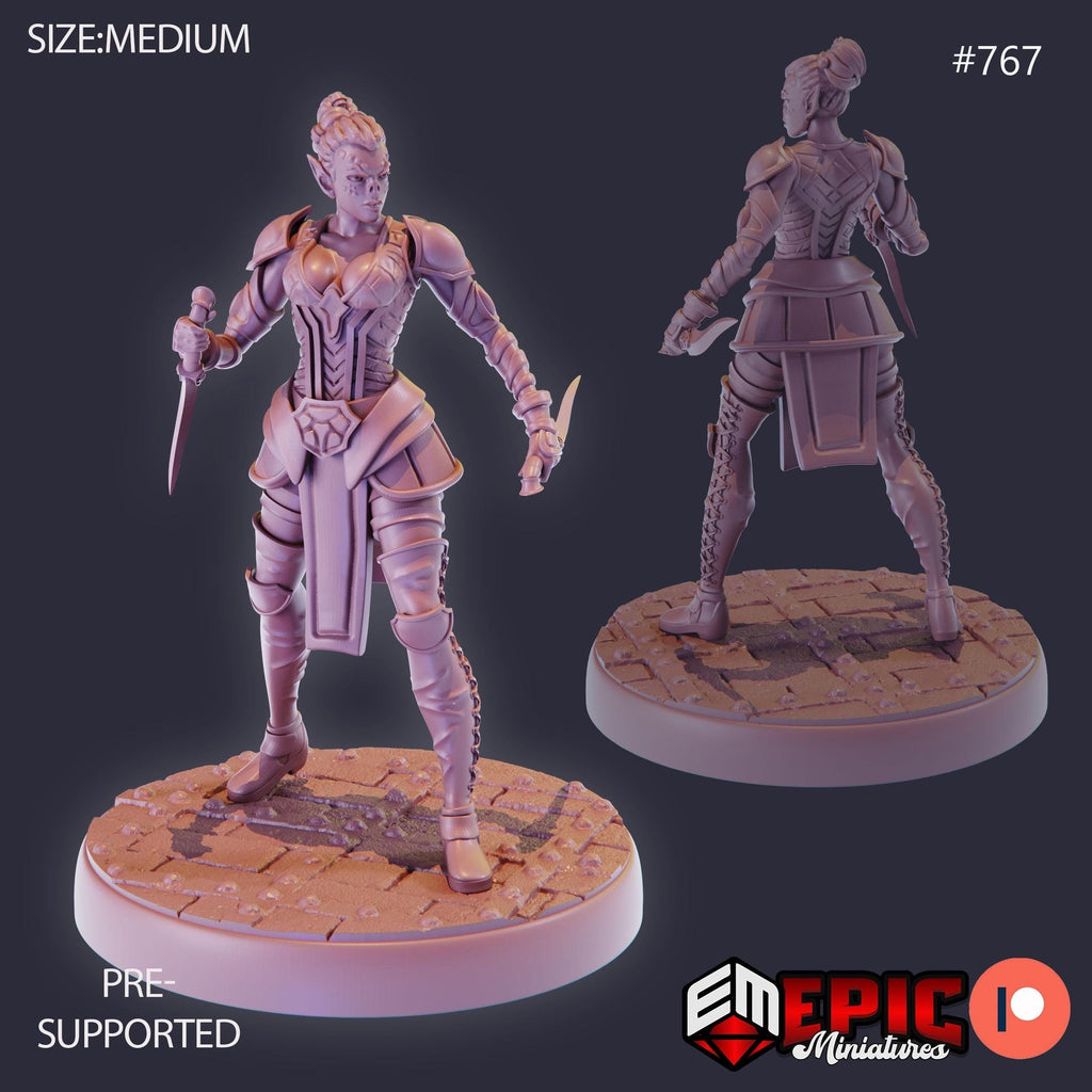 Slave Rebel Option #767 front DND miniature Psionic Overlords 16k resin