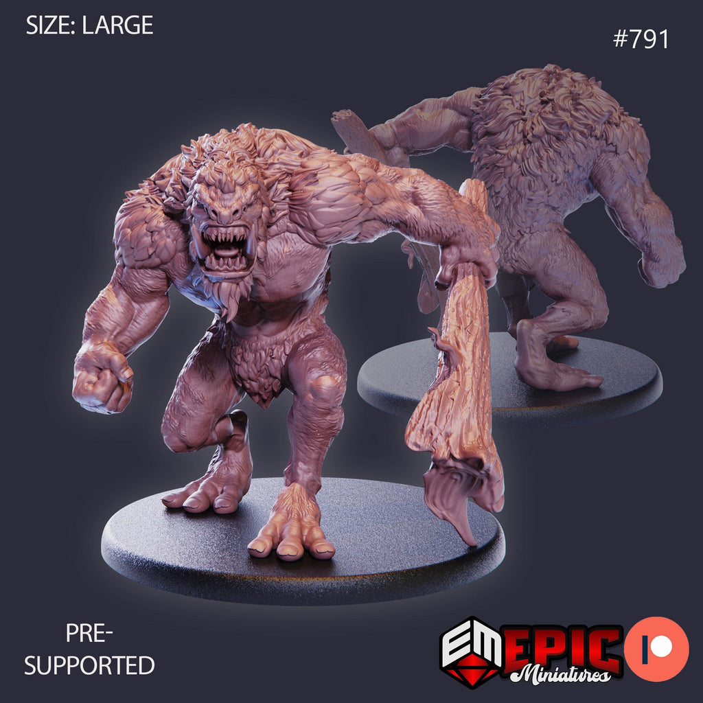 Norse Troll Option #791 front DND miniature Norse Raiders 16k resin