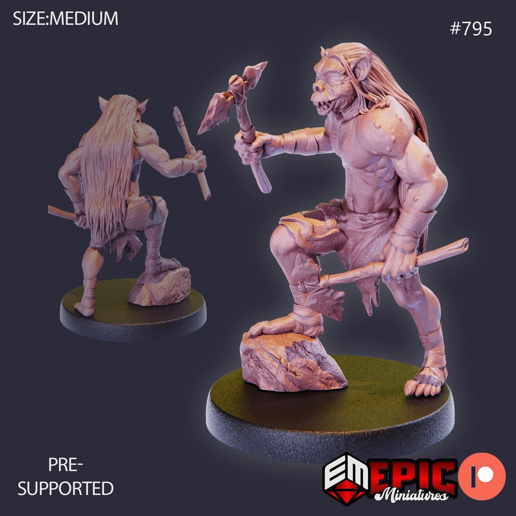 Grimlock Option #795 front DND miniature Norse Raiders 16k resin