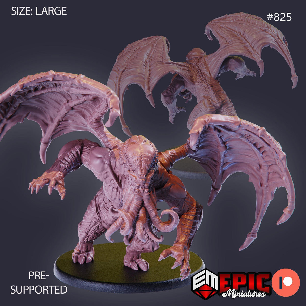 Star Spawn Option #825 front DND miniature Endless Nightmare 16k resin