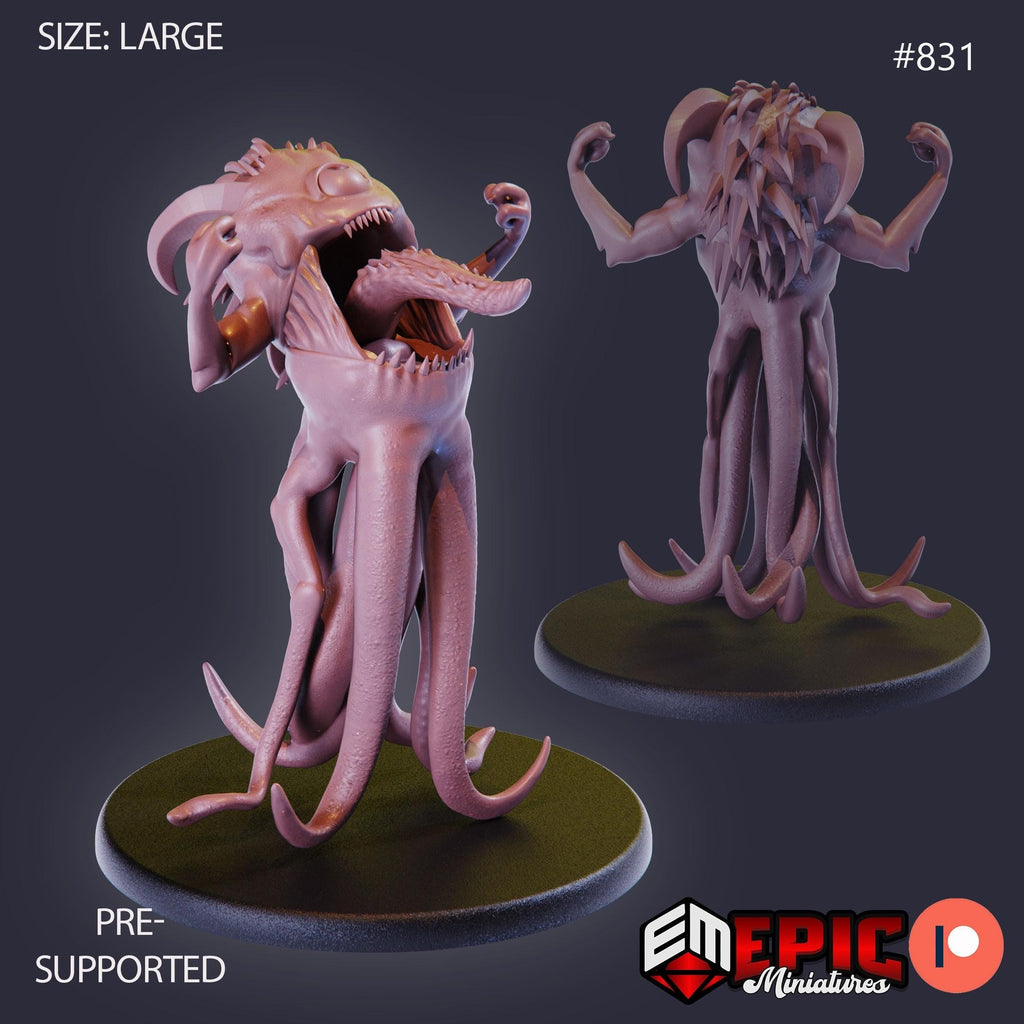 Abyssal Lurker Option #831 front DND miniature Endless Nightmare 16k resin