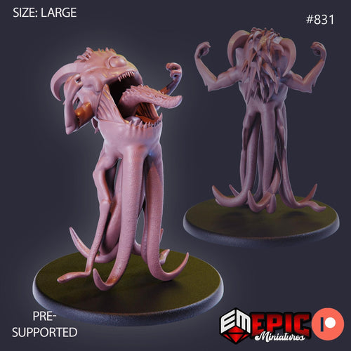 Abyssal Lurker Option #831 front DND miniature Endless Nightmare 16k resin