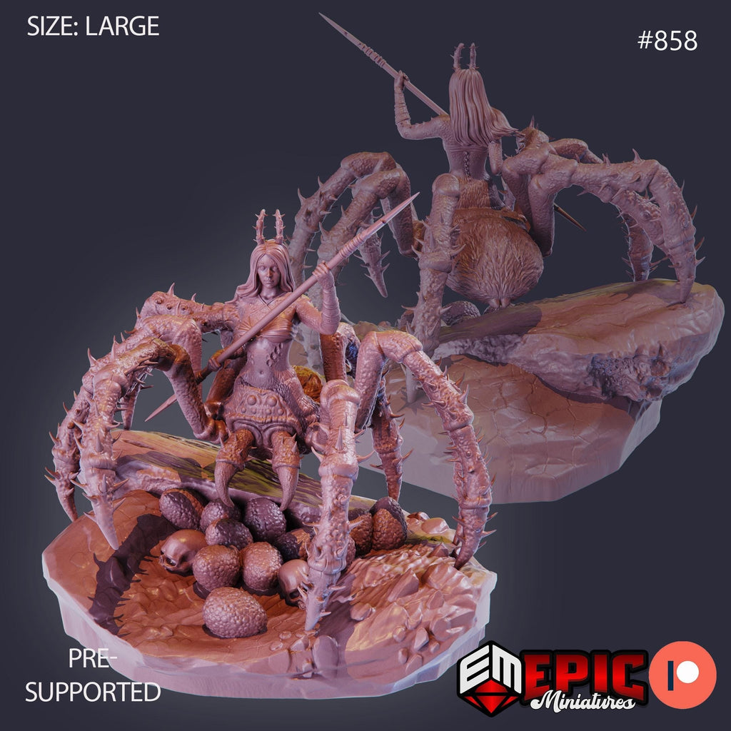 Arachne Option #858 front DND miniature Endless Nightmare 16k resin