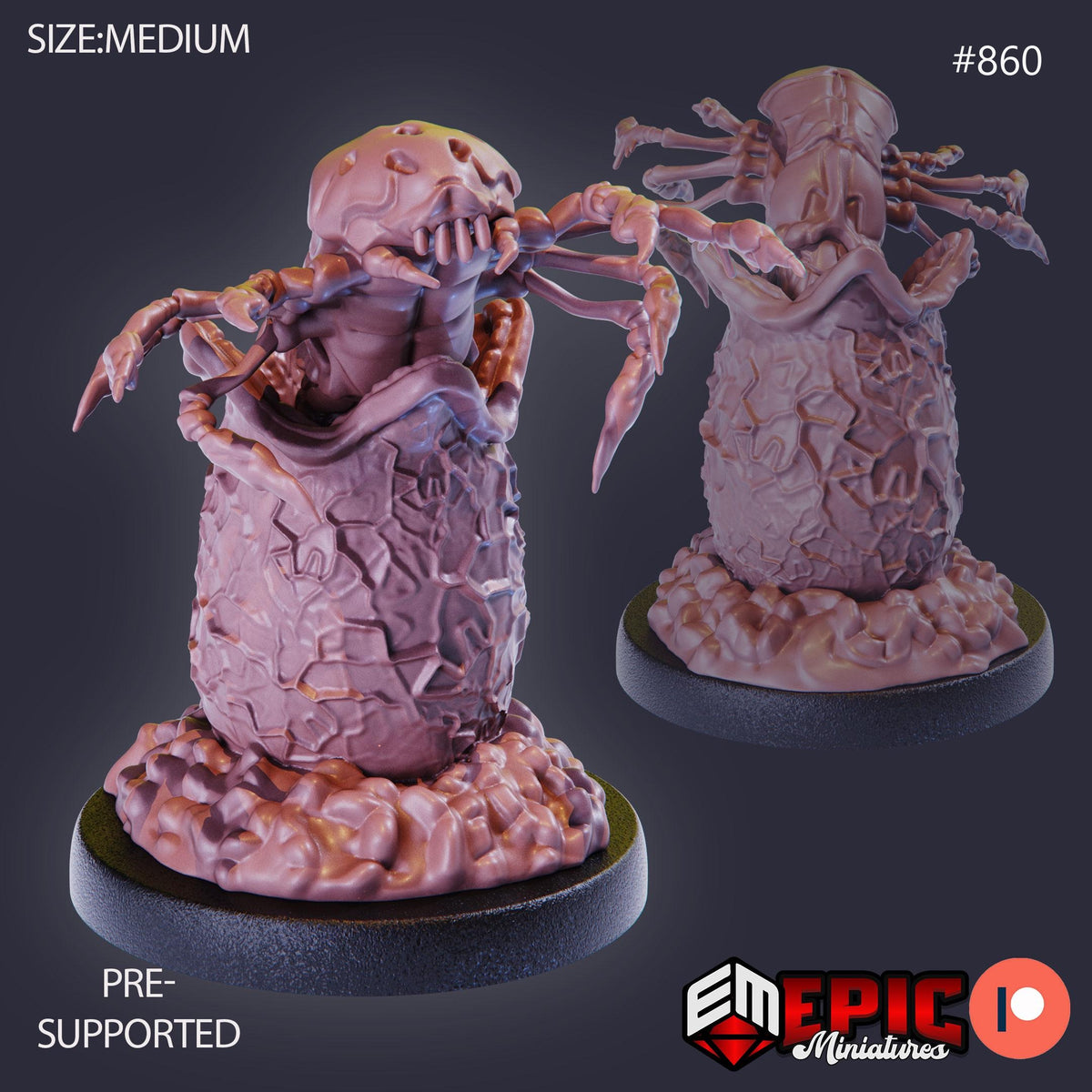 Face Jumper Option #860 front DND miniature Endless Nightmare 16k resin