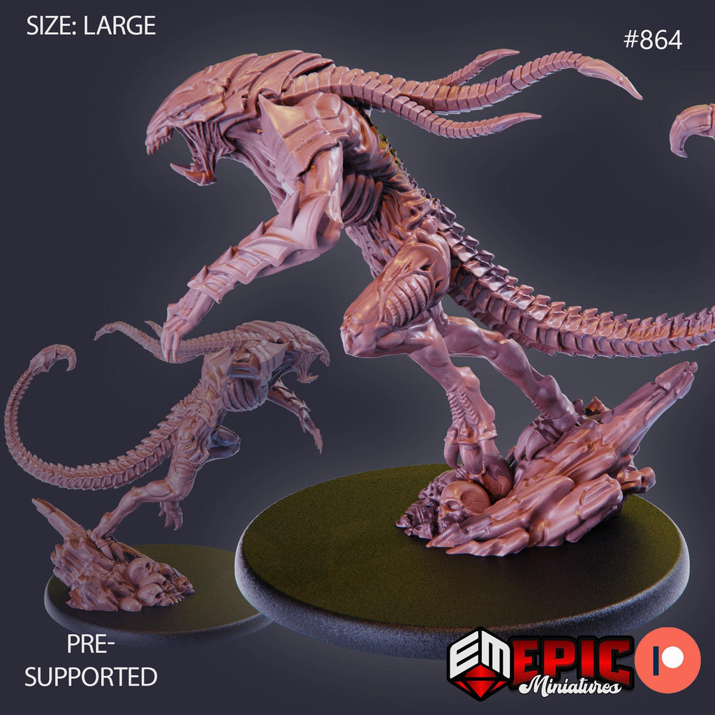 Alien Beast Option #864 front DND miniature Endless Nightmare 16k resin