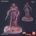 Elven Huntress Option #879 front DND miniature Lost Paradise 16k resin