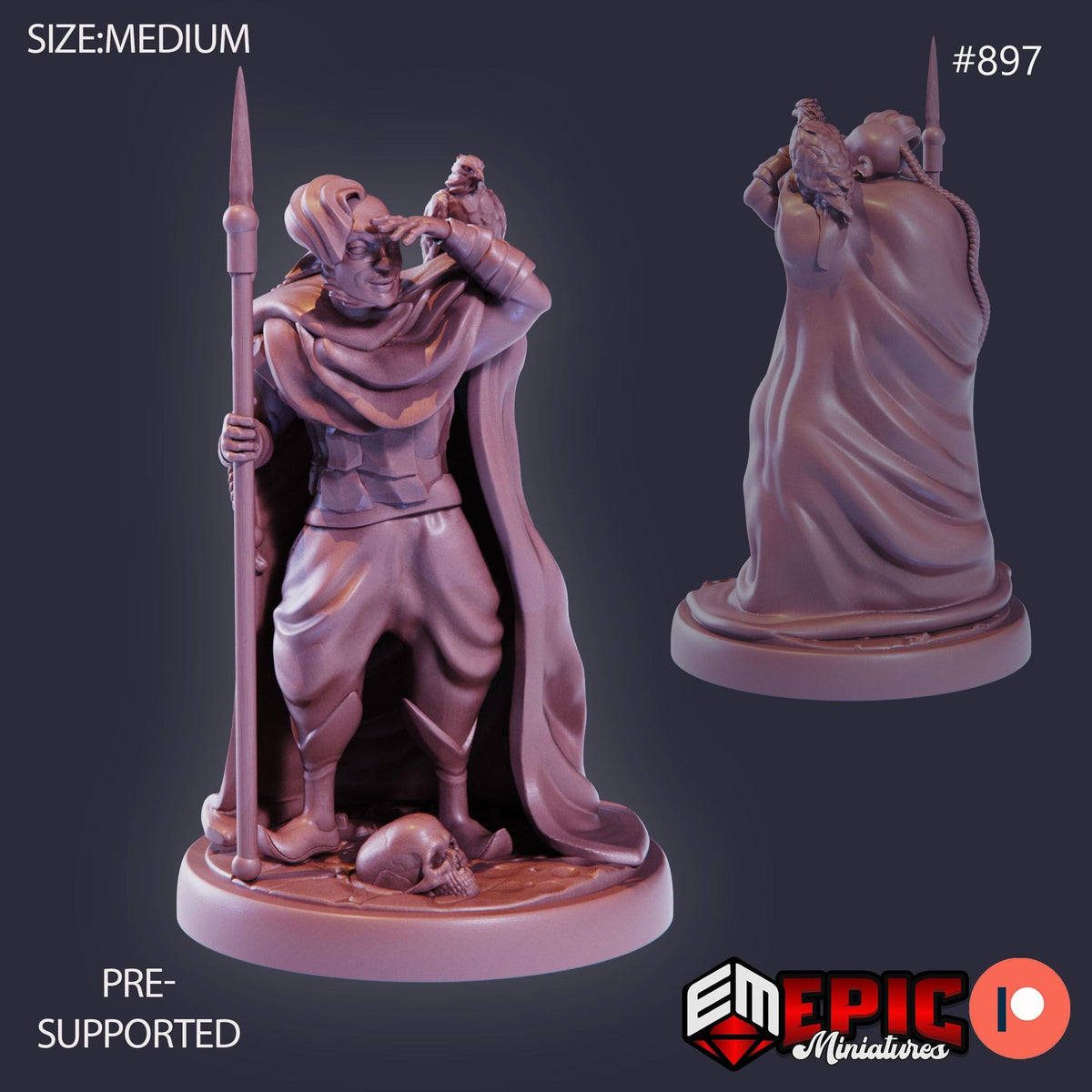 Fir Bholg Option #897 front DND miniature Lost Paradise 16k resin