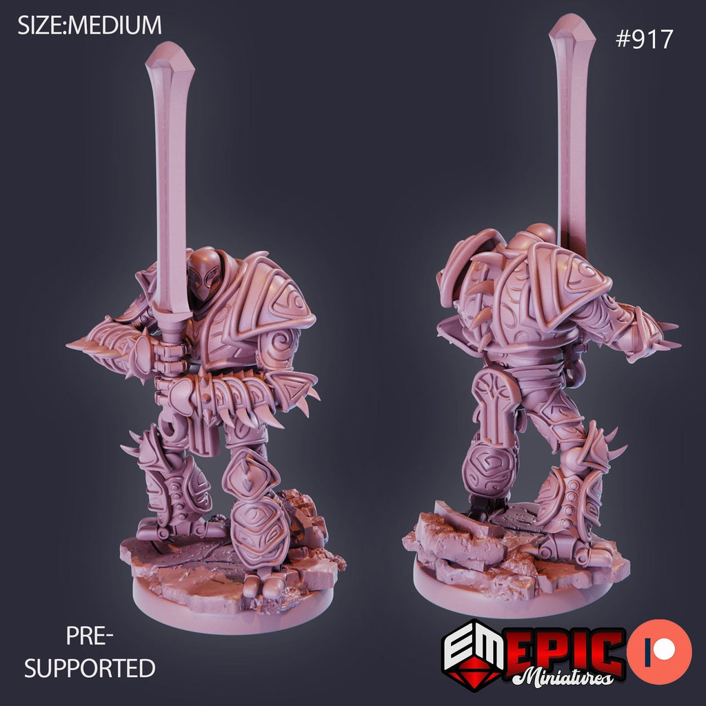 War Construct Juggernaut Option #917 front DND miniature Gear Town 16k resin
