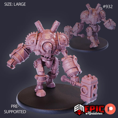 Battle Armor Option #932 front DND miniature Gear Town 16k resin