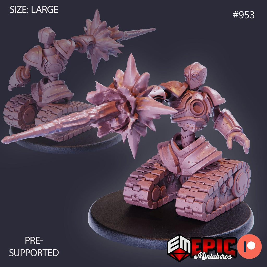 Assault Tank Option #953 front DND miniature Gear Town 16k resin