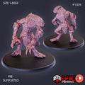 Snake Folk Primitive Option #1009 front DND miniature Cannibal Jungle 16k resin