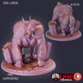 Jungle Kong Option #1019 front DND miniature Cannibal Jungle 16k resin
