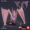 Wood Wyvern Option #1026 front DND miniature Cannibal Jungle 16k resin