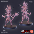 Cannibal Tribe Witch Option #1035 front DND miniature Cannibal Jungle 16k resin