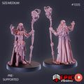Cannibal Tribe Shaman Option #1035 front DND miniature Cannibal Jungle 16k resin
