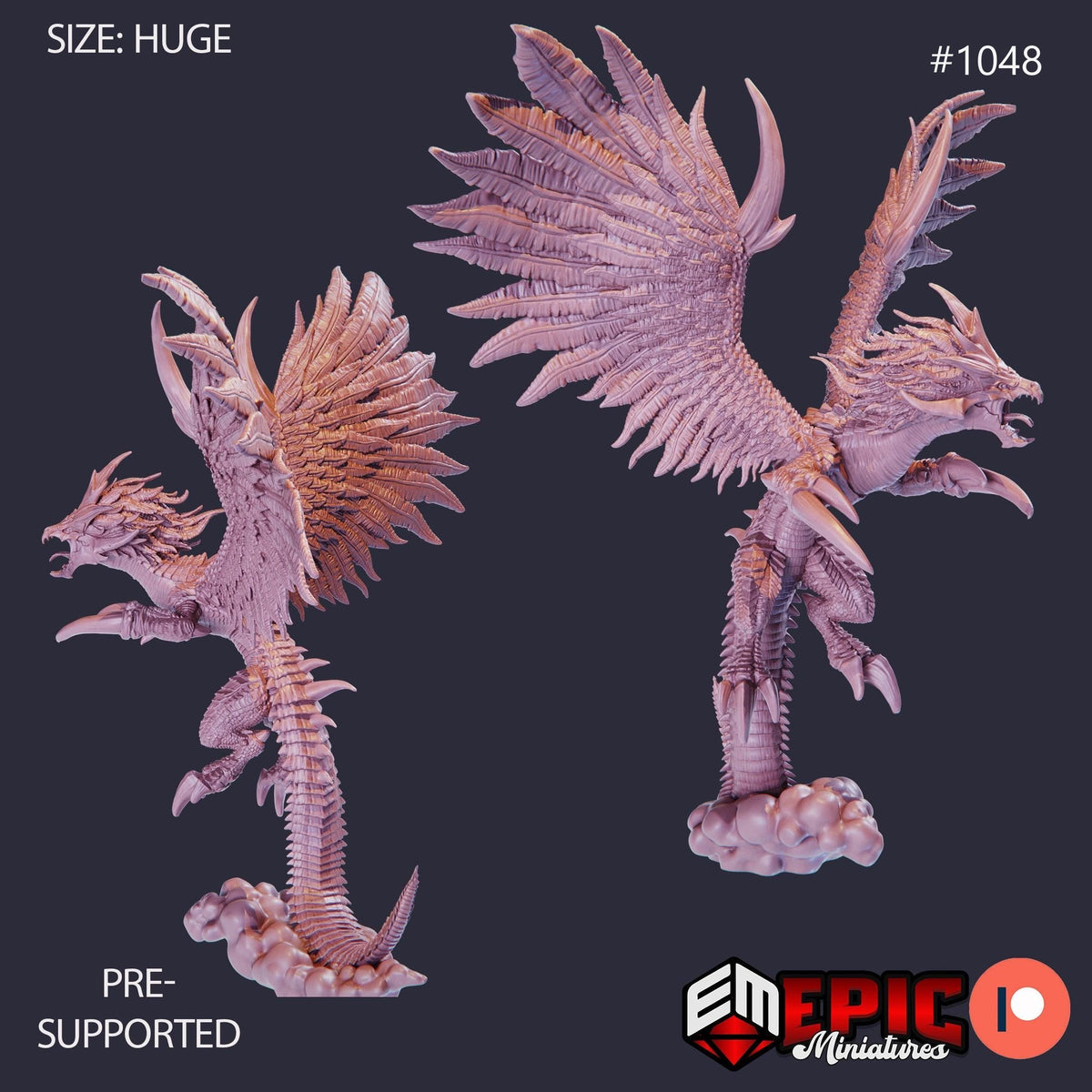 Kukulkan Option #1048 front DND miniature Cannibal Jungle 16k resin