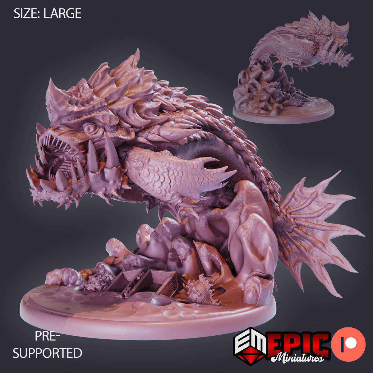 Giant Piranha Boss DND miniatures group photo Cannibal Jungle