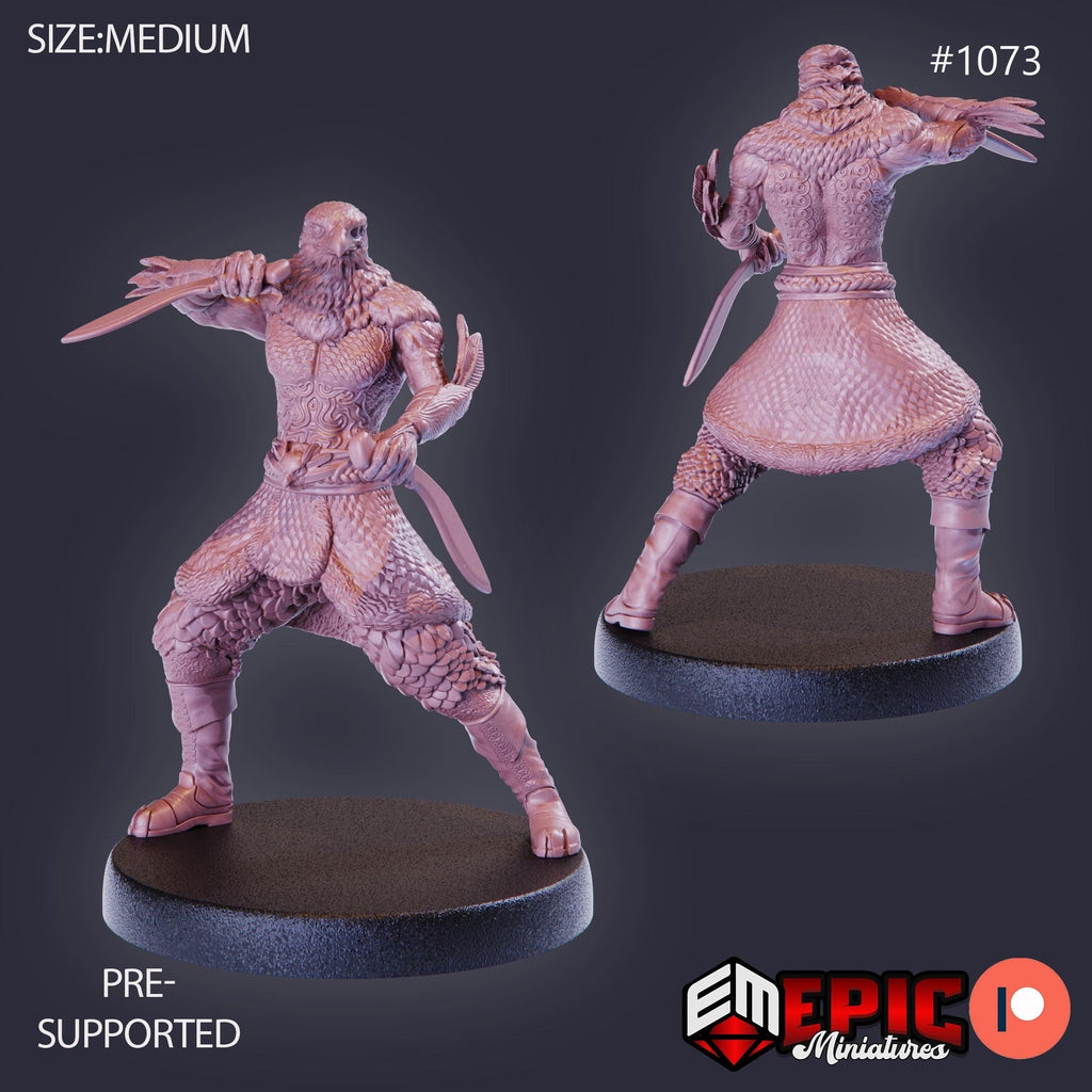 Raven Tribe Hunter Option #1073 front DND miniature Savage Mountains 16k resin